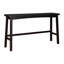 Ensemble de 4 tabourets transitionnels de hauteur bistro, tabourets de table et de bar à finition noire en bois d'hévéa massif-690222105-690222107-690222101