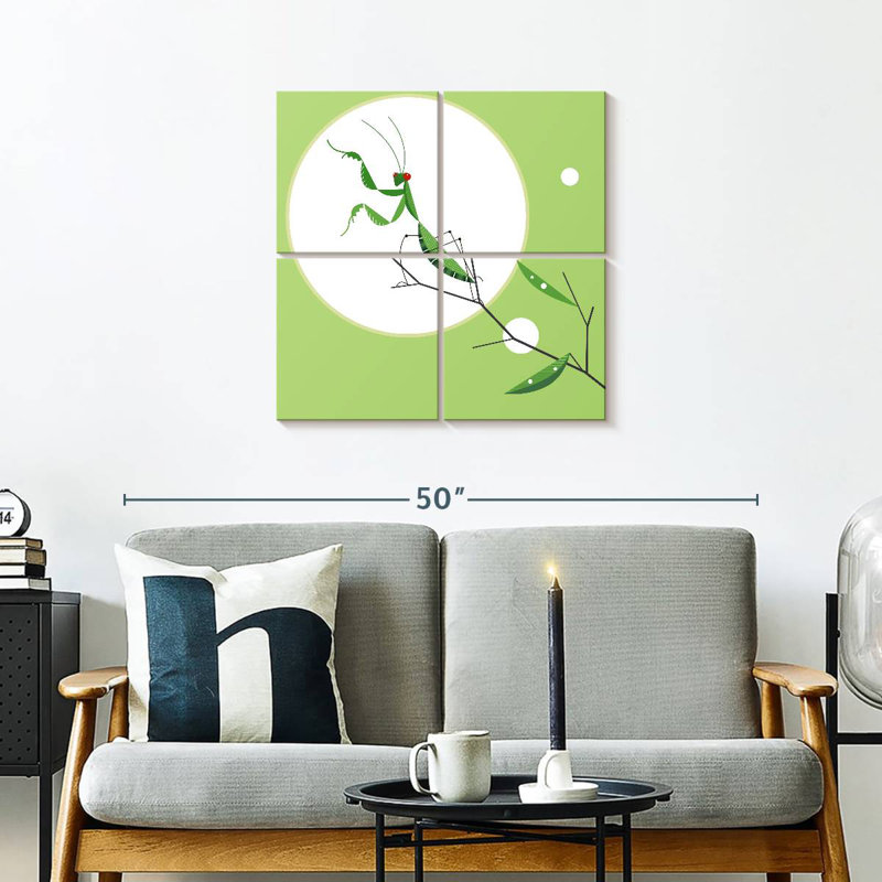 Brampt Green Praying Mantis, 26" H x 26" W