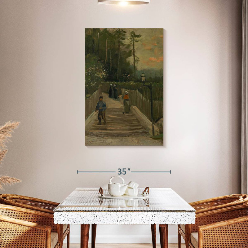 Chemin à Montmartre, H 45 po x l 30 po