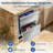 24" Outdoor Beverage Refrigerator with Drawer Design, Built-In or Freestanding Cooler with Wheels, Grid Organizer, and Interior Lighting for Patios and Backyards-116585559