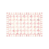Rosy Check 3' X 5' Floor Mat