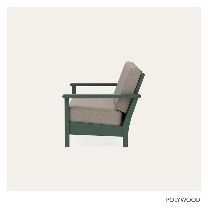 Harbour Deep Seating Sofa, Green, Weathered Tweed