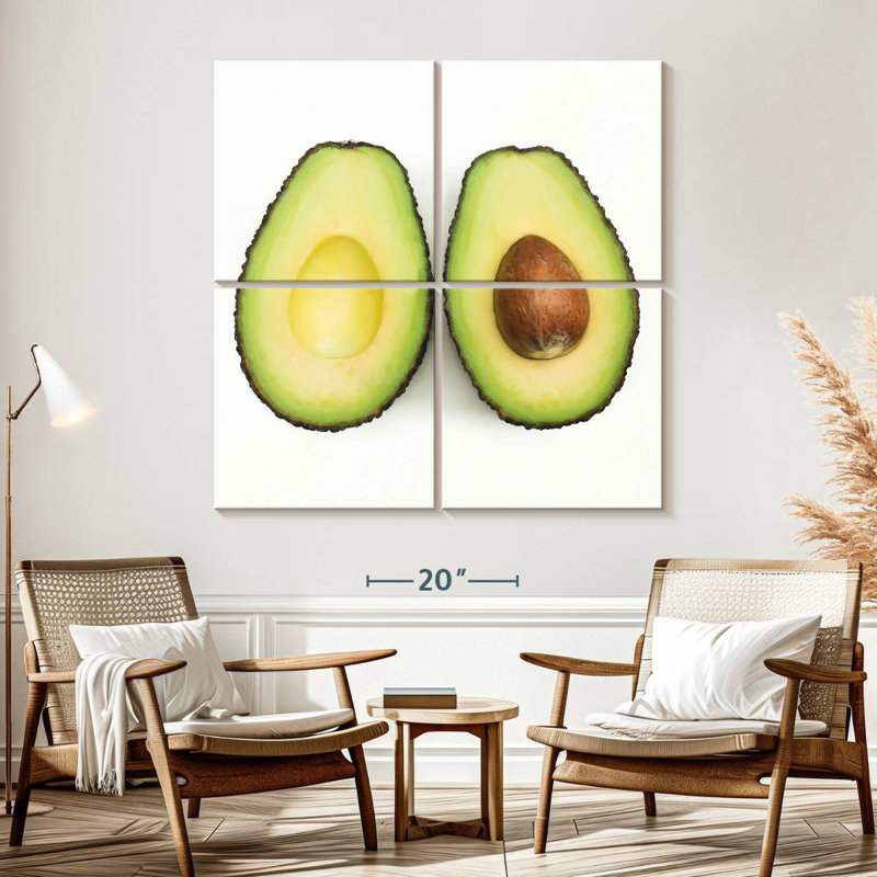 Yarlin Half Avocados, 57" H x 57" W