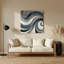 Art mural gris Biomorphic Abstraction 91-1967938293