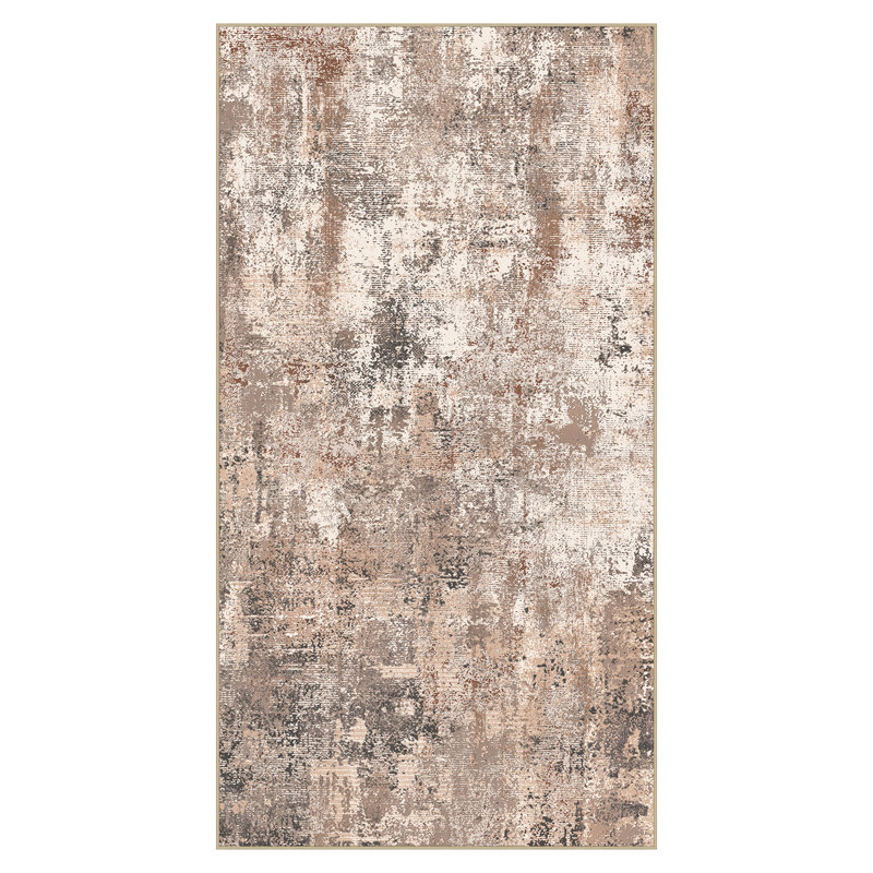 Tapis abstrait Pavelina Morden , Rectangulaire 8 pi x 10 pi, Green