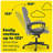 Serta Hannah Executive Office Chair, Ergonomic Lumbar Support, Firm Seat Cushion, Deep Body Pillows-92240312-41620976