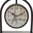 Rustic Analog Metal Tabletop Clock in Brown/Beige/Blue/White