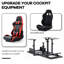 Adjustable Flight Simulator Cockpit – Fits Logitech, Thrustmaster, Fanatec – No Wheel, Pedals and Seat