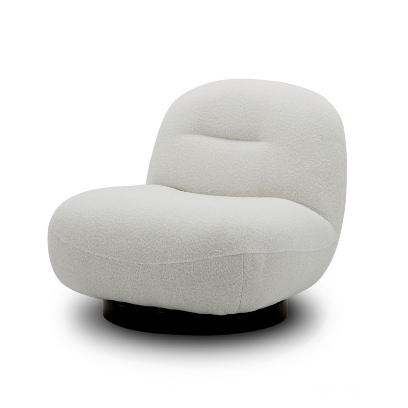 Méridienne pivotante de couleur unie 33% crème 33 po
