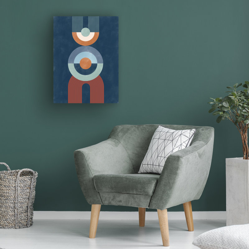 Œuvre d'art sur toile bolologia Elena Ristova Aspectratiobluerust, H 24 po x l 32 po