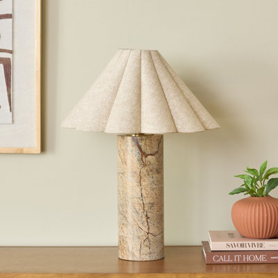 Emilie 21 Inch Marble Table Lamp