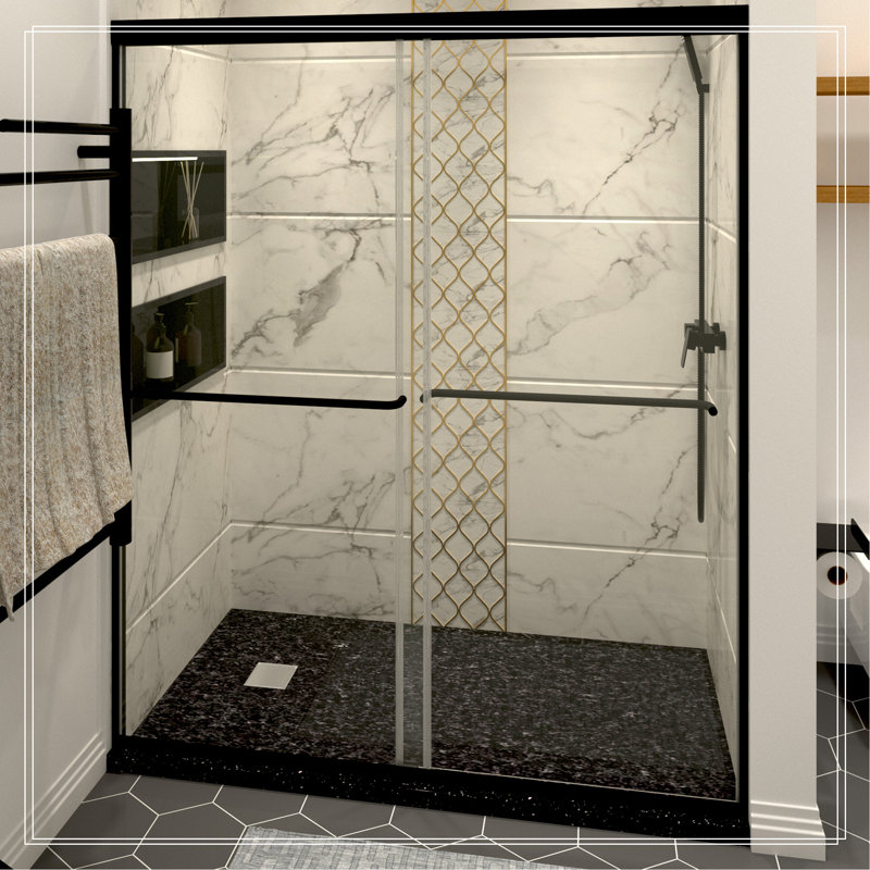 SHOWER DOORS DOUBLE SLIDING DOOR