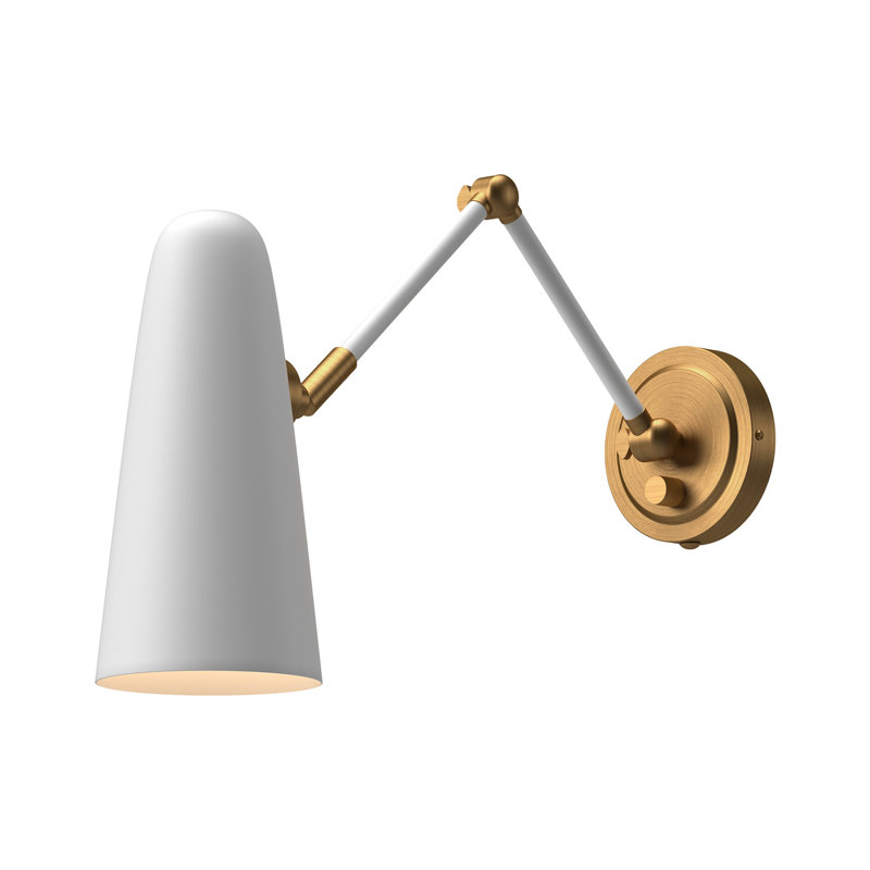 Éclairage pour salle de bain à intensité variable 1 lumière Daniel, Blanc