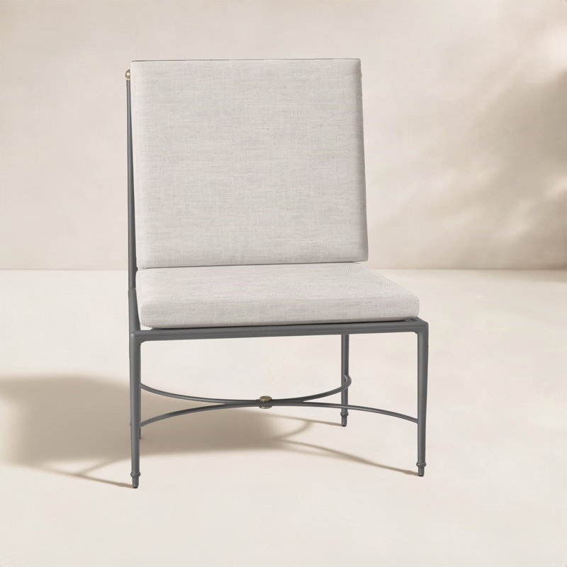 Chaise d'appoint en aluminium Roma, Lin Dove Sunbrella®, Welt
