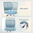 Denishia Modern Stylish Office Task Chair with Fabric Seat Adjustable Height for Teenager-1809539101