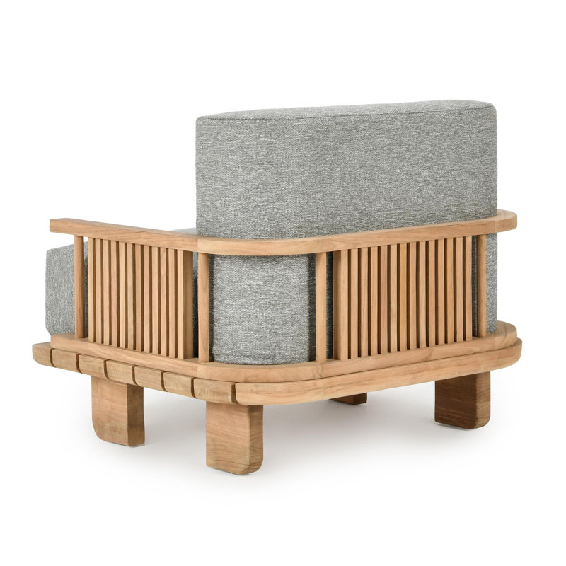 Hudson Outdoor Accent Chair Natural/Gray