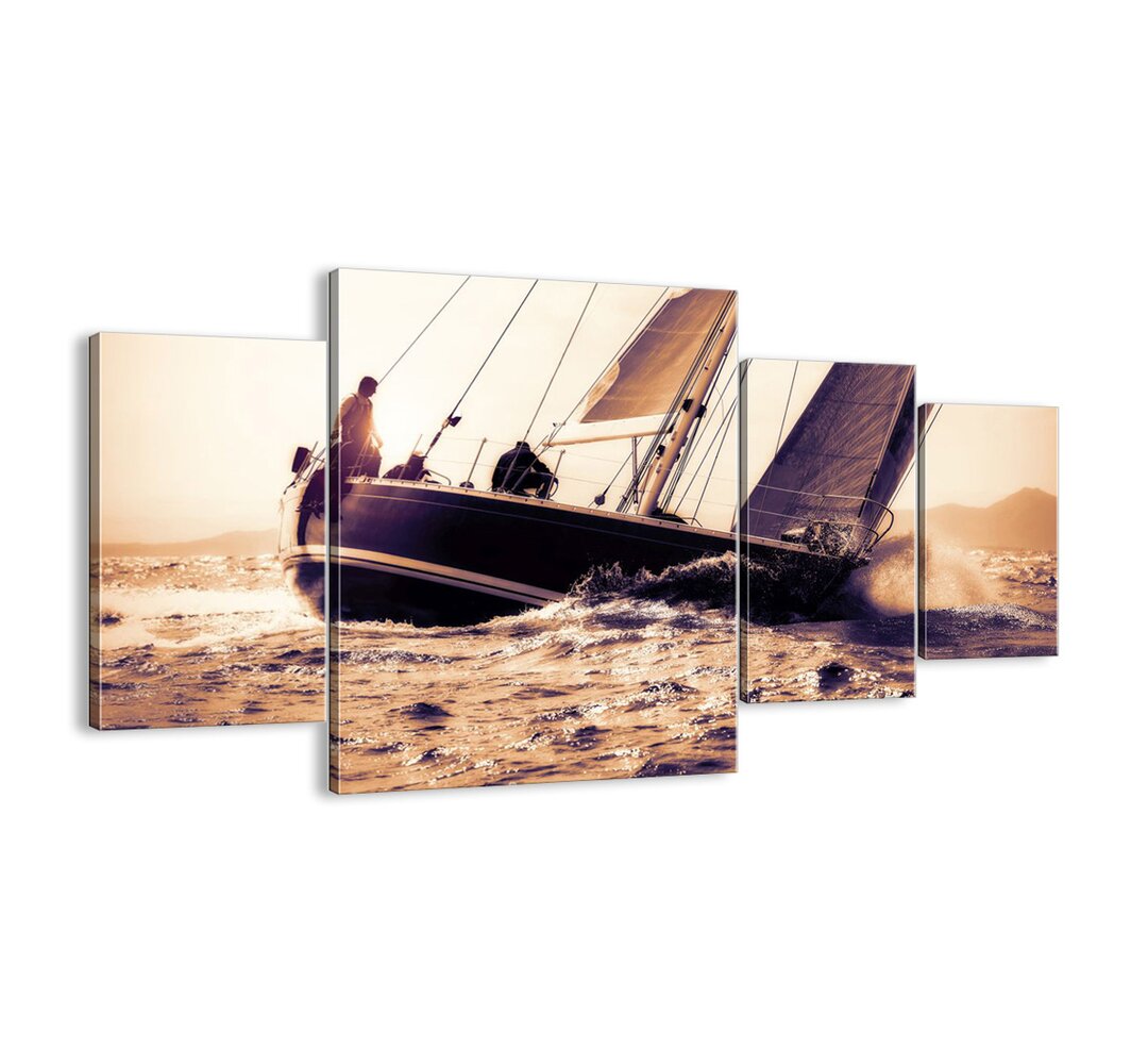 4-tlg. Leinwandbilder-Set - Fotografie „Sail, Sailor”