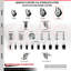 Ensemble de roulettes extensibles 5 pouces en acier inoxydable 316SS