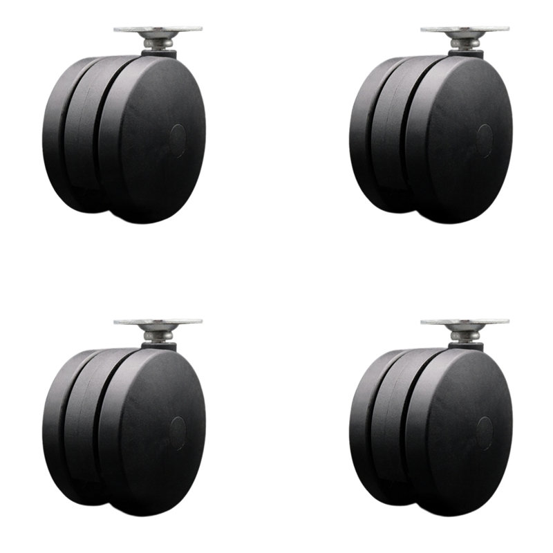 Ensemble de 4 grandes roulettes 4 pouces