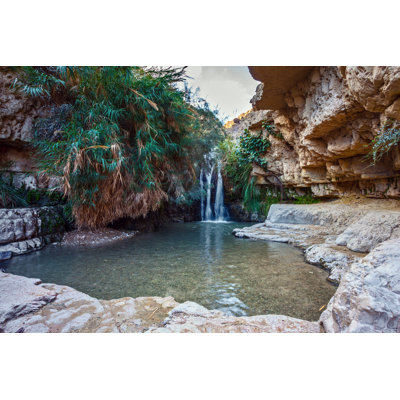 Senic Pond With Clear Water by Kavram - Wrapped Canvas Print
