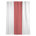 Louisville fenêtre blanche / rouge / blanc