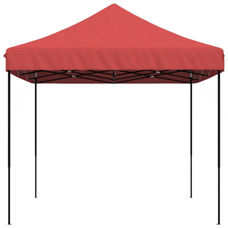 Holasice Steel Pop-Up Gazebo, Red, Black, 238cm H x 440cm W x 292cm D