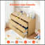 Commode d'appoint en bois avec 6 tiroirs