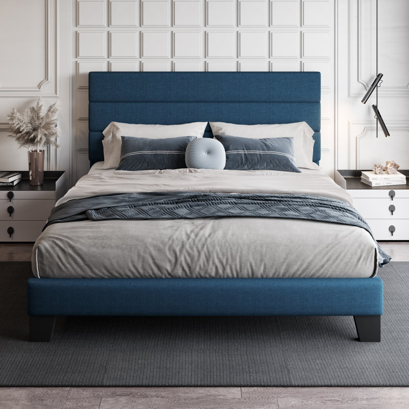 Jerriann Platform Bed, Black, Queen