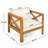 Outdoor Acacia Wood Club Wooden Armchair-99271282