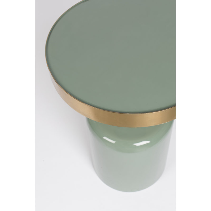 Glam End Table, Green