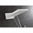Shower System For Bathroom Wall Mount - Waterfall Rainfall Head And Handheld, White Brass Kit Mounted With Faucet