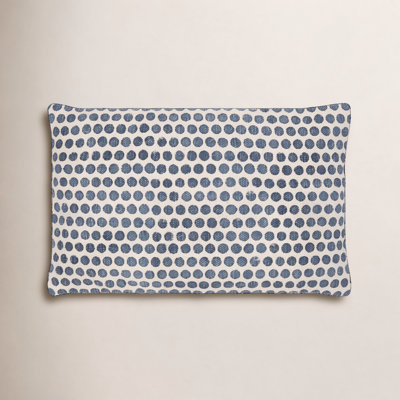 Zetta Polka Dots Cotton Throw Pillow