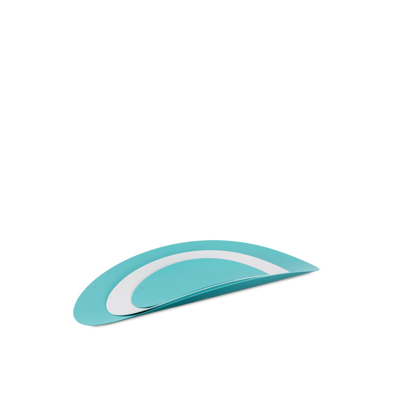 Alessi Stainless Steel Sweet / Nut Bowl, White/Turquoise