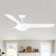 56 In.Intergrated Led Ceiling Fan With White Abs Blade