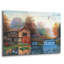 Red Barrel Studio® «Autumn at the Old Mill» par John Zaccheo, art mural en verre acrylique-1244040386