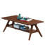 Table basse moderne en bois avec tablette