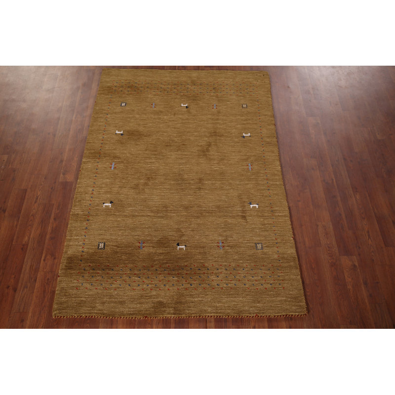 Little Animals Design Gabbeh Oriental Rug 4x6