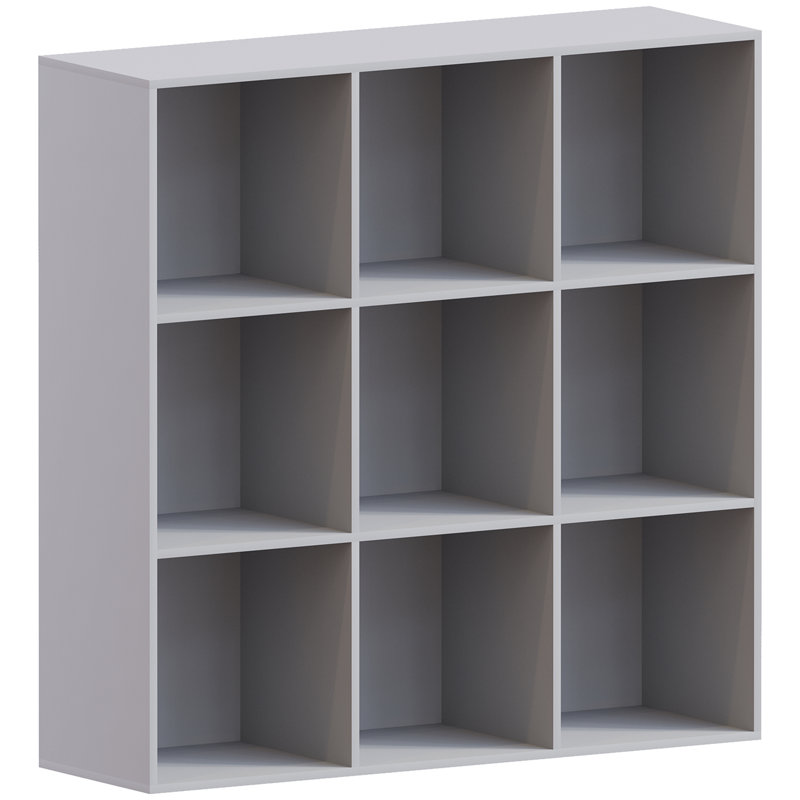 Oreland Cube Bookcase, Grey, 96.5cm H x 96.5cm W x 29cm D