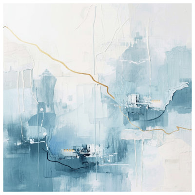 Couvertures de peinture abstraites bleues