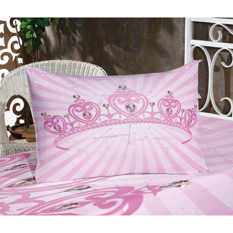 Ensemble de drap-housse et coussin décoratif Ambesonne, rose pâle, Ensemble de draps pour très grand lit californien