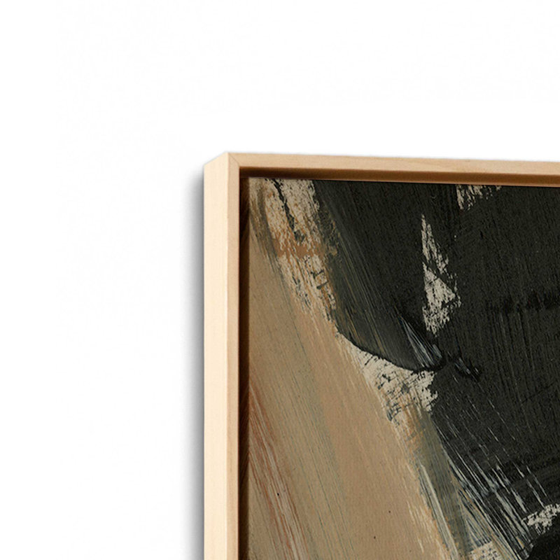 Burnt Ochre Echoes II, reproduction sur toile dans un cadre, H 18,75 po x l 12,75 po, Érable américain