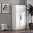 Cabinets, 62.99in Off-White Freestanding Kitchen Pantry with Doors &amp; Shelves | Minimalist | MDF