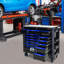 Wagon à outils multi-usages à 12 couches avec roues, plateau en fer