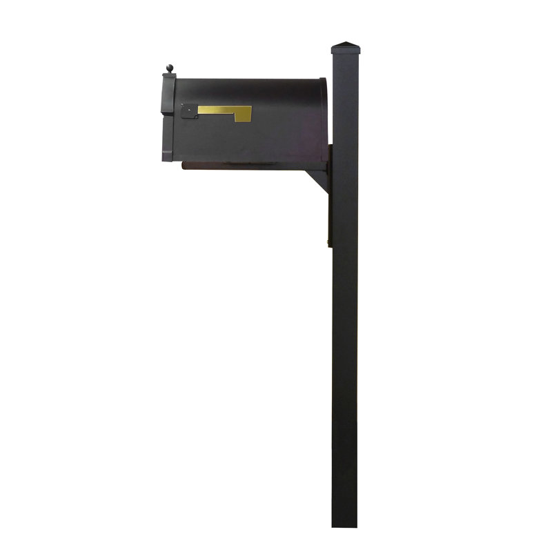 Berkshire Curbside Mailbox With Locking Insert And Wellington Mailbox Post