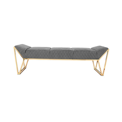 Banc rembourré en polyester de style italien