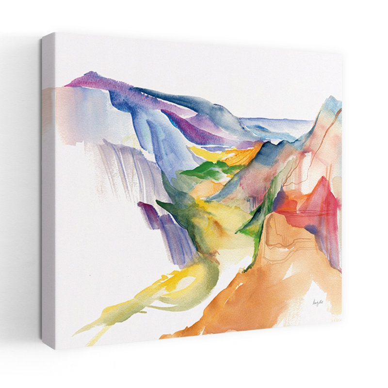 Contemporary Art Abstract Contemporary Landscape Nature Art by Kristy Rice - Wrapped Canvas Print, 60.96 cm H x 60.96 cm W