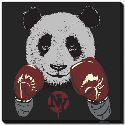 Gentle Fury Panda Canvas Wall Art