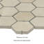 Carreau de mosaïque de plancher et de mur en porcelaine mate hexagonale 12 po x 12 po Sande-65370256