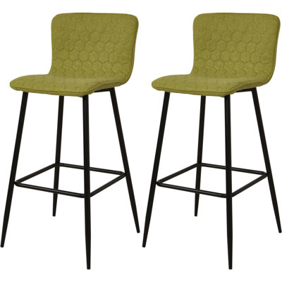 Tolbert Upholstered Counter Stool with Metal Frame