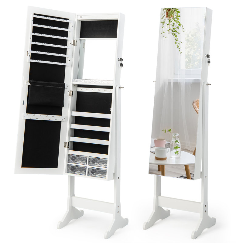 Armoire à bijoux avec miroir